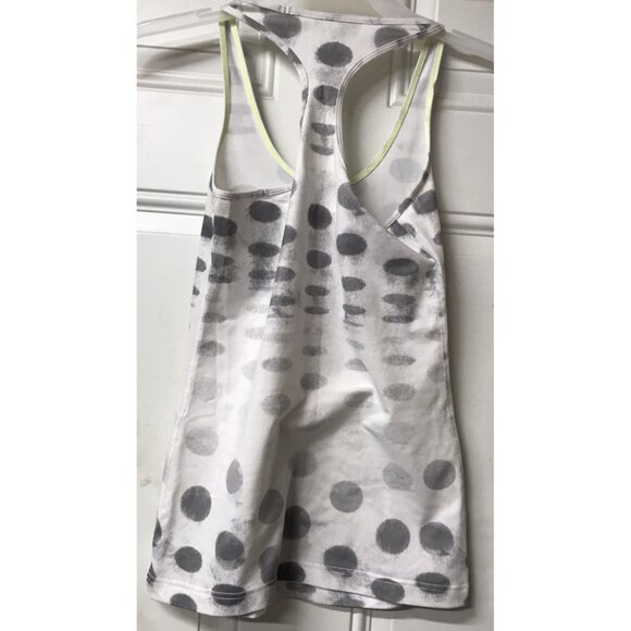 Lululemon Women's Cool Racerback Tank Seaside Dot White Fossil size 6-8 no tag - Picture 2 of 3